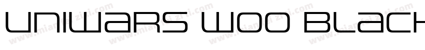 Uniwars W00 Black字体转换